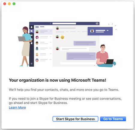 사항에서 비즈니스용 Skype 사용