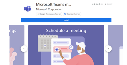 G Suite용 Microsoft Teams 선택