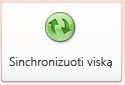 Mygtukas Sinchronizuoti viską Access rodinyje Backstage