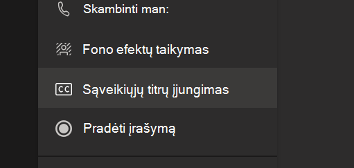 Parinktis Įjungti tiesioginius aprašus 