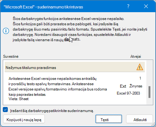 Naudokite pataisą, kad išspręstumėte suderinamumo problemas