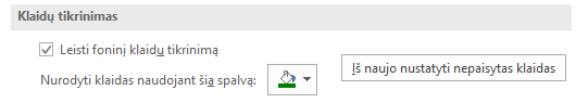 Klaidų tikrinimas
