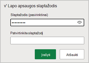 Lapo slaptažodžio nustatymas