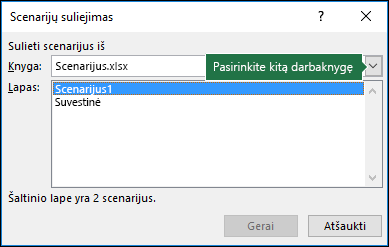 Dialogo langas Sulieti scenarijus
