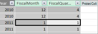 Stulpelis „Fiscal Quarter“