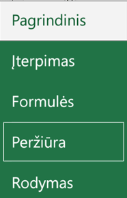 Bakstelėkite Peržiūra