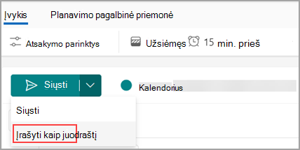 „Outlook“ kalendorius