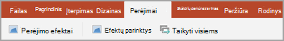 Skirtukas Perėjimai