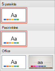 Rodo naują temą grupėje Pasirinktinės