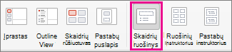 „PPT for Mac“ komanda Skaidrių ruošinys