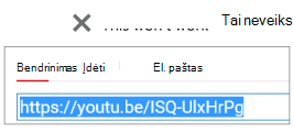 Jei įdėjimo kodo prasideda http, vaizdo įrašas nebus sėkmingai įdėtas.