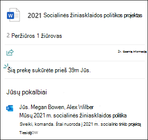 Failų kortelės pokalbiai