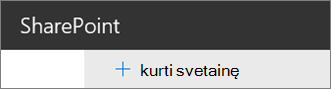 Komandos svetainės kūrimas