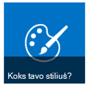 What's your style button from Getting Started tiles