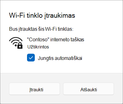 Įtraukti Wi-Fi tinklą į Windows 11.