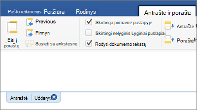 The header area of a document is shown