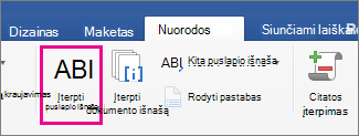 On the References tab, the Footnote button is highlighted