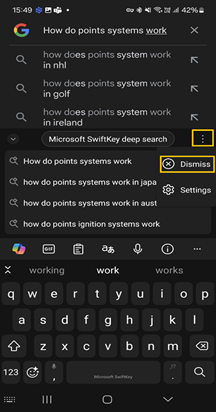 Microsoft SwiftKey gili paieška4