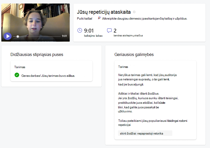 repeticijos ataskaita