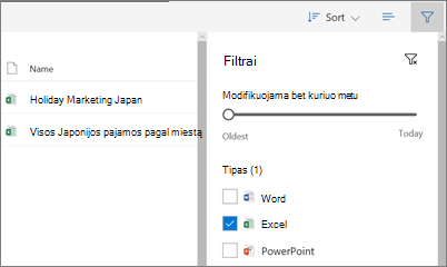 Ekrano nuotrauka, kurioje matyti rodinys Bendrinama su manimi programoje „OneDrive“ verslui