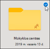 Pažymėkite mėlyną apskritimą