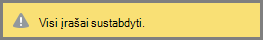 Pranešimas „Visi įrašai sustabdyti“ rodomas jūsų „Skype“ verslui susitikime