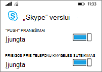 Ieškodami kontaktų gaukite „push“ pranešimus ir ieškokite telefone
