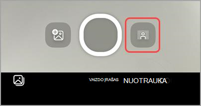 Pasirinkite fono efektus prieš paspausdami mygtuką Užfiksuoti, kad į vaizdo įrašus įtrauktumėte fono efektus.