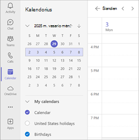 Ekrano kopija, kurioje rodomi keli 