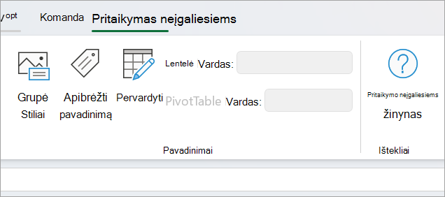 Pritaikymo neįgaliesiems skydas
