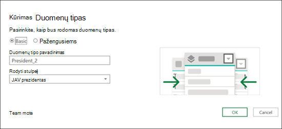 Duomenų tipas Kurti