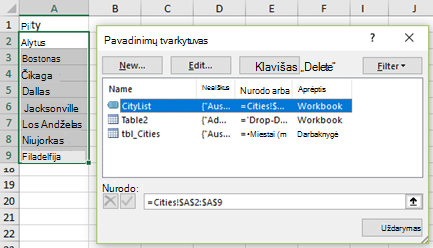 Pavadinimų tvarkytuvas