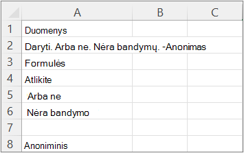 4 pavyzdžio rezultatai