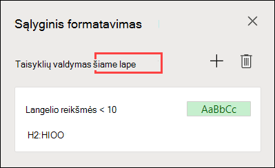 Taisyklių valdymas užduočių srityje