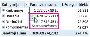 Mygtukas Spartusis naršymas