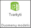 „PowerPivot“ juostelėje esantis mygtukas Tvarkyti