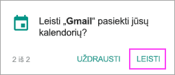 Leisti naudoti kalendorių
