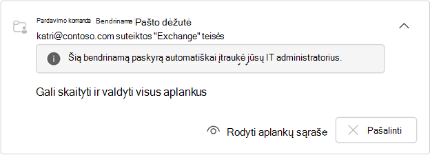 Paslėpta automatiškai susieta pašto dėžutė
