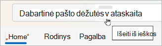 Pasirinkite Atgal, kad išvalytumėte ieškos rezultatus.