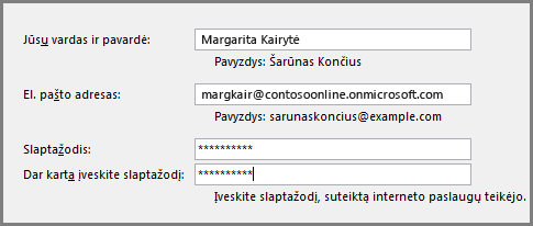Antras Naujo abonemento vediklio puslapis