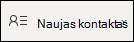 Naujo kontakto kūrimas
