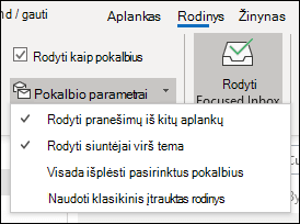 Pokalbio parametrai