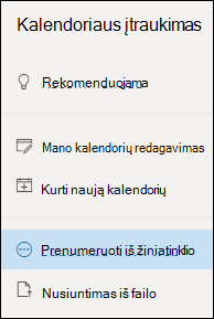 Kalendoriaus prenumerata