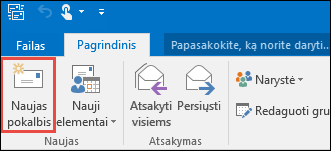 Naujas grupės pokalbis