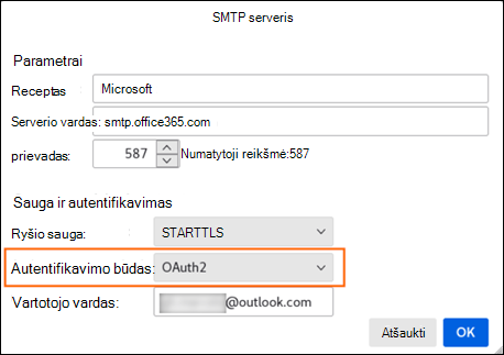 Modern auth mozilla step 2 SMTP Server