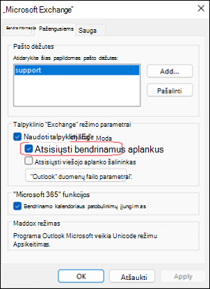 Outlook download shared folders example