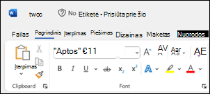 Word save status missing in the title bar