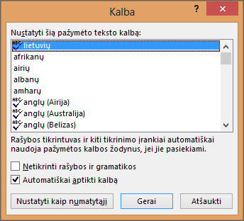 Dialogo langas Kalba