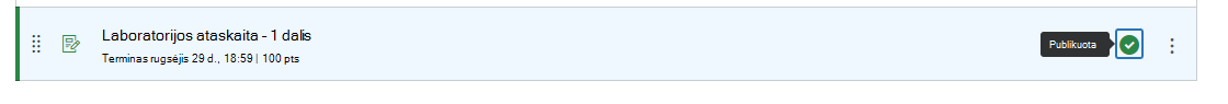 priskyrimas publikuoti