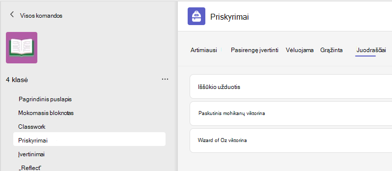 Užduotys